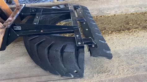 half tire skid steer scraper|rubber tire scrapers.